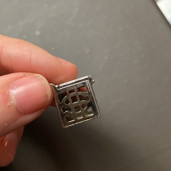 Vintage Sterling Silver Mad Money Charm Pendant - Picture 3 of 6